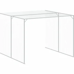 MAISON EXCLUSIVE - Niche pour chien avec cour anthracite 214x457x181 cm