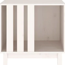MAISON EXCLUSIVE - Niche pour chien blanc 60x45x57 cm bois de pin massif