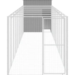 MAISON EXCLUSIVE - Niche pour chien avec cour gris clair 165x1067x181 cm