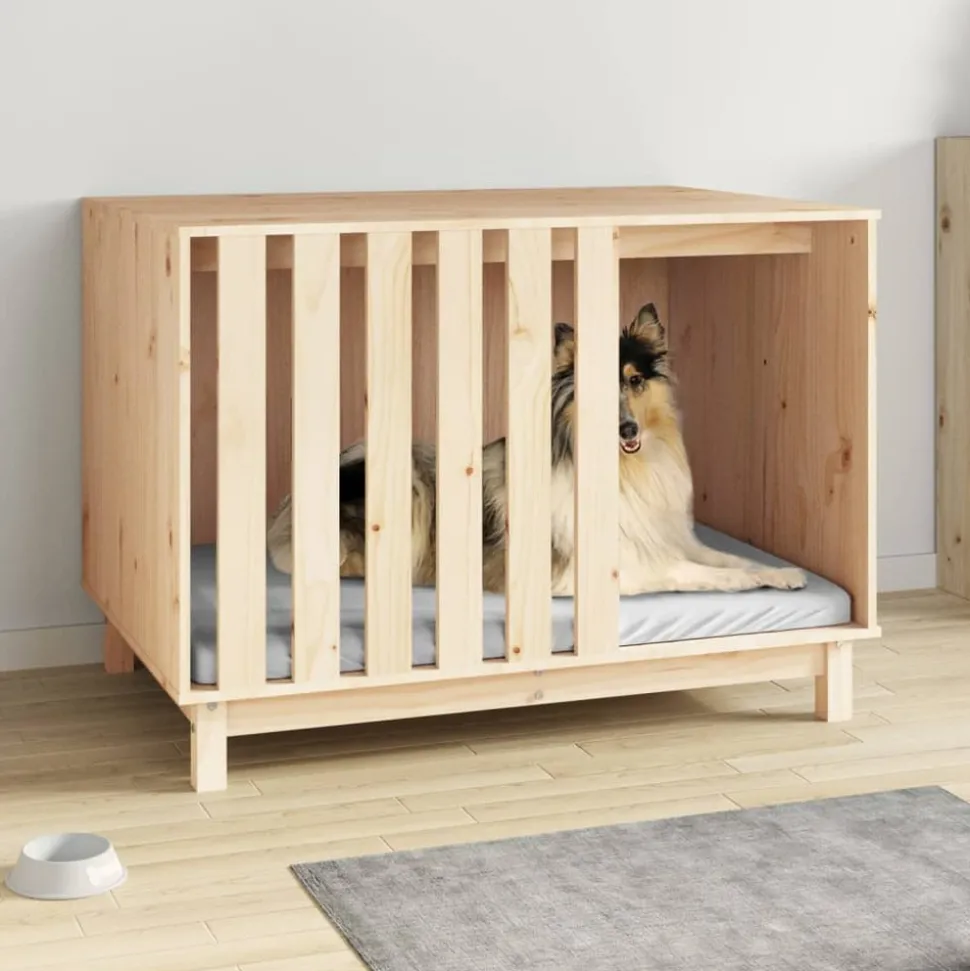 MAISON EXCLUSIVE - Niche pour chien 100x70x72 cm bois de pin massif