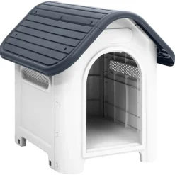 MAISON EXCLUSIVE - Niche pour chien gris 59x75x66 cm polypropylène
