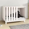 MAISON EXCLUSIVE - Niche pour chien blanc 90x60x67 cm bois de pin massif