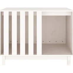 MAISON EXCLUSIVE - Niche pour chien blanc 90x60x67 cm bois de pin massif