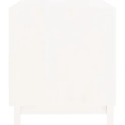 MAISON EXCLUSIVE - Niche pour chien blanc 90x60x67 cm bois de pin massif