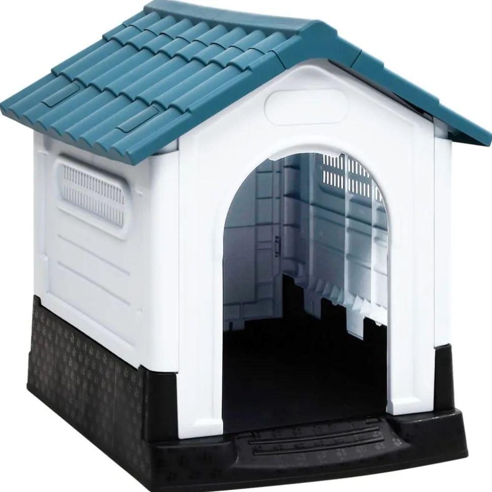 MAISON EXCLUSIVE - Niche pour chien bleu 57x68x66 cm polypropylène