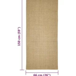 MAISON EXCLUSIVE - Tapis en sisal pour griffoir 66x150 cm