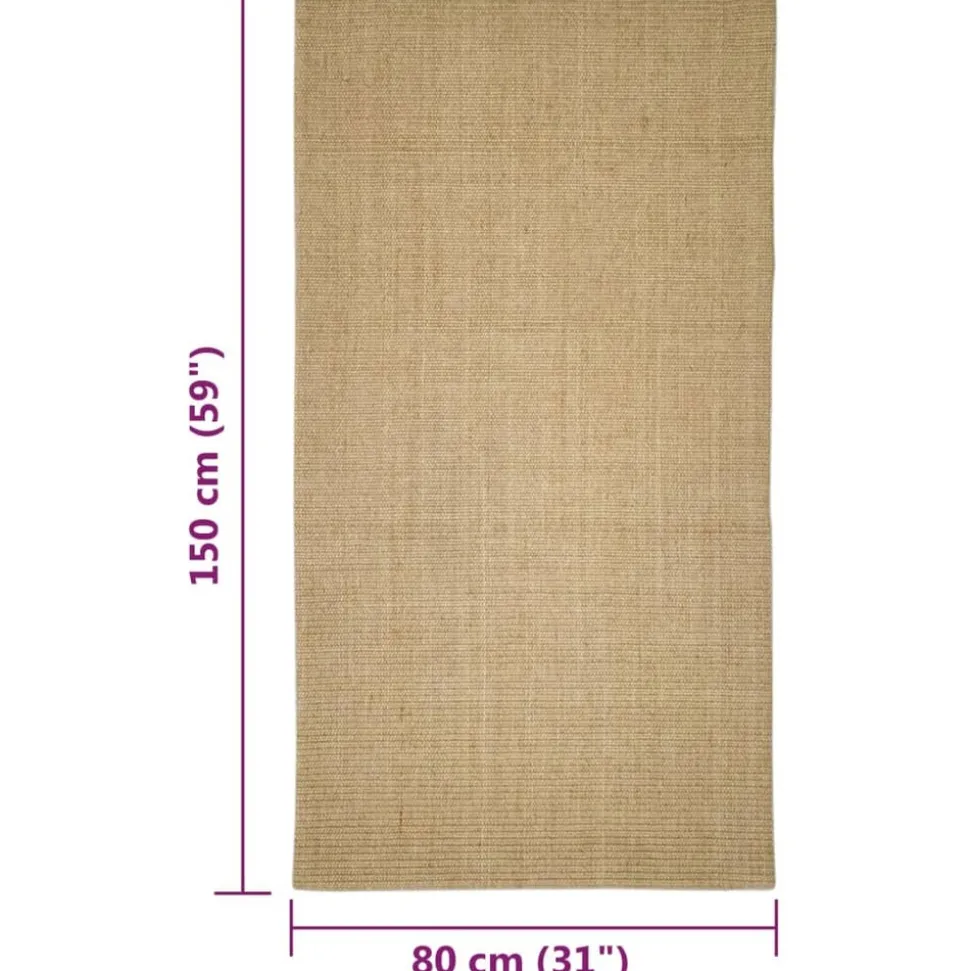 MAISON EXCLUSIVE - Tapis en sisal pour griffoir 80x150 cm