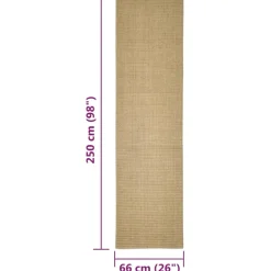 MAISON EXCLUSIVE - Tapis en sisal pour griffoir 66x250 cm