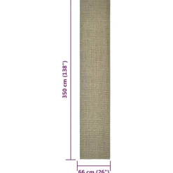 MAISON EXCLUSIVE - Tapis en sisal pour griffoir taupe 66x350 cm