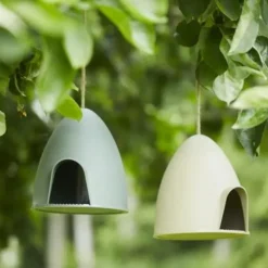 Mangeoire pour oiseau sauvage beige