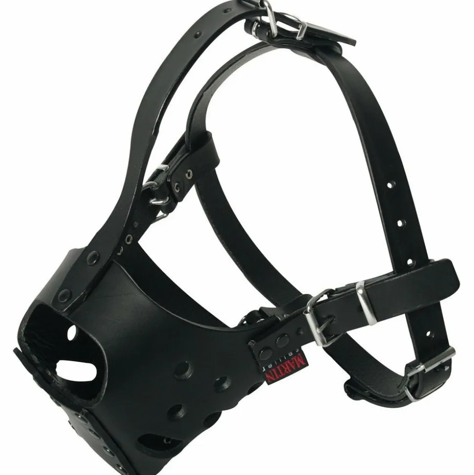 MARTIN SELLIER - Muselière pour chiens en cuir ultime pour amstaff & rottweile