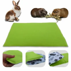 NEO SOLVO - Tapis pour cochon d'inde et lapin en polaire - 60 x 50 cm - polaire absorbant, lavable en machine, economique et ecologique