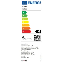 Oase aquarium décoratif 30l led avec cadre noir - flow 30 led black