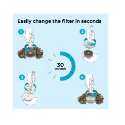 Oase aquarium long 15l contours noir - loop 15 mcr black