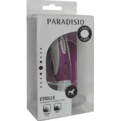 PARADISIO - Etrille en acier pour chien : 13 dents