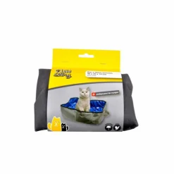 PARIS PRIX - Bac à litière pour chat "transportable" 46cm gris