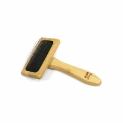 PARIS PRIX - Brosse de toilettage "bambou" 15cm naturel