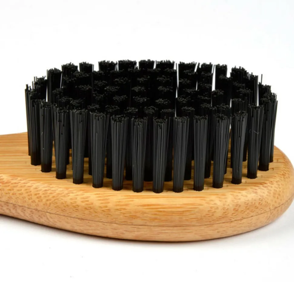 PARIS PRIX - Brosse de toilettage bambou "poils doux" 22cm naturel