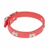 PARIS PRIX - Collier fantaisie pour chien "os" 45cm rouge