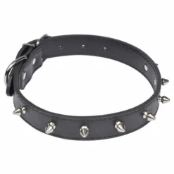 PARIS PRIX - Collier fantaisie pour chien "pics" 55cm noir