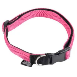 PARIS PRIX - Collier pour chien respirant "mesh" 25-35cm rose
