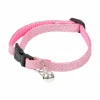PARIS PRIX - Collier pour chat avec grelot "glitter" 30cm rose