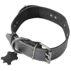 PARIS PRIX - Collier pour chien 2xl "cuir" 70cm noir