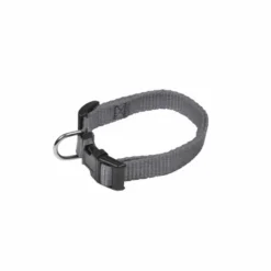 PARIS PRIX - Collier réglable pour chien "essentiel" 35cm anthracite