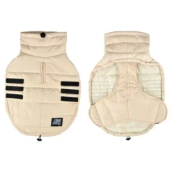 PARIS PRIX - Doudoune pour chien "matelassée" 35cm beige