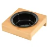 PARIS PRIX - Gamelle en céramique "support bambou" 14cm noir