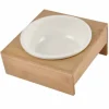 PARIS PRIX - Gamelle pour chien & chat "bambou" 20cm naturel