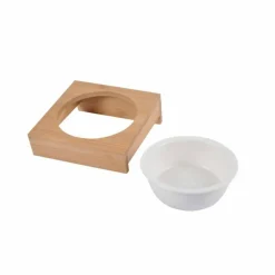 PARIS PRIX - Gamelle pour chien & chat "bambou" 14cm naturel