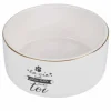 PARIS PRIX - Gamelle pour chien & chat "la belle vie" 13cm blanc