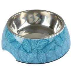 PARIS PRIX - Gamelle pour chien & chat "everplant" 17cm bleu