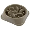PARIS PRIX - Gamelle pour chien & chat "anti-glouton" 19cm taupe