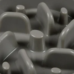 PARIS PRIX - Gamelle pour chien & chat "anti-glouton" 19cm taupe