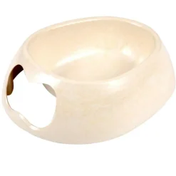 PARIS PRIX - Gamelle pour chien & chat "bambou" 22cm naturel