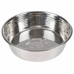 PARIS PRIX - Gamelle pour chien & chat "antidérapant" 17cm argent