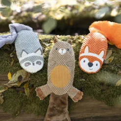 PARIS PRIX - Jouet peluche sonore pour chien "renard" 55cm orange