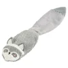 PARIS PRIX - Jouet peluche sonore pour chien "raton laveur" 55cm gris