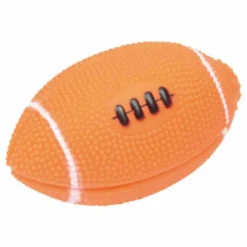 PARIS PRIX - Jouet pour chien "balle de rugby" 11cm orange