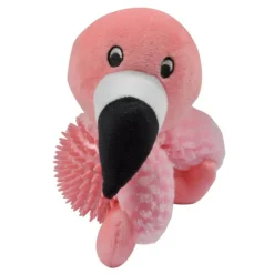 PARIS PRIX - Jouet pour chien sonore "maria le flamant" 16cm rose