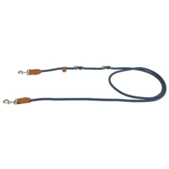 PARIS PRIX - Laisse corde pour chien "multi-positions" 250cm bleu marine