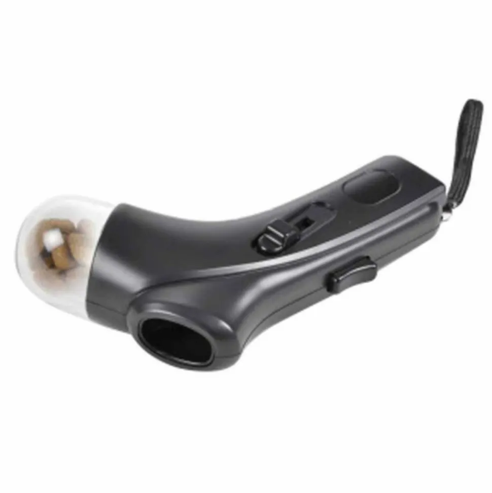 PARIS PRIX - Lanceur de friandises "chien" 18cm noir