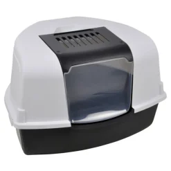 PARIS PRIX - Litière pour chat "toilette" 58cm anthracite