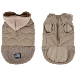 PARIS PRIX - Manteau matelassé pour chien "teddy" 30cm beige