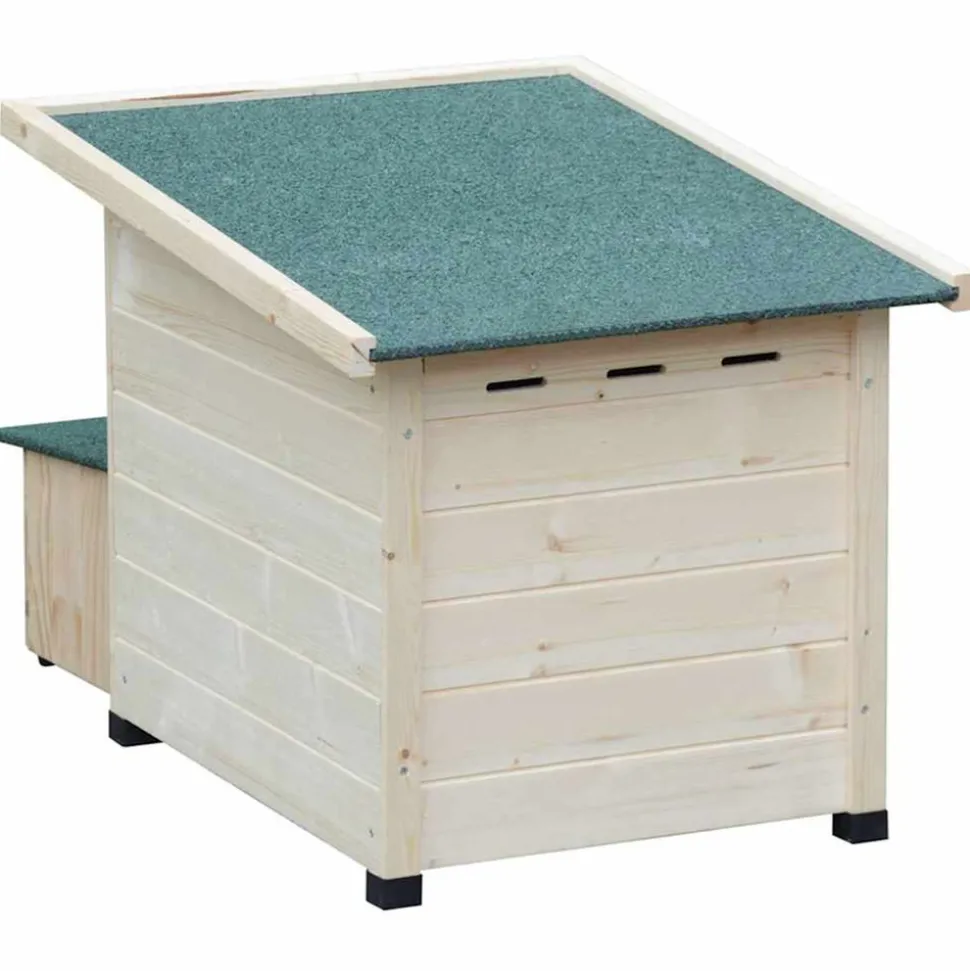 @PET - @pet maison hérisson xl 53x65x52cm bois blanc