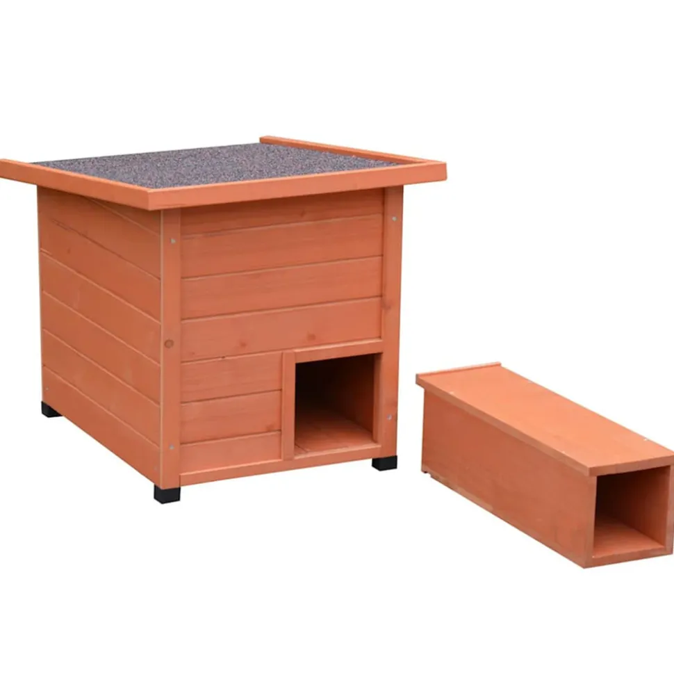 @PET - @pet maison hérisson xl 53x65x52cm bois marron