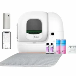 PETKIT - Puramax 2 robot litière automatique pour chat + entrée surélevée amovible