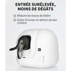PETKIT - Puramax 2 robot litière automatique pour chat + entrée surélevée amovible